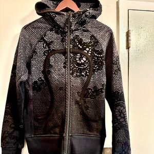 Lululemon Limited Edition Extra Warm Scuba Hoodie, Gray/Black Ombré, Size 10